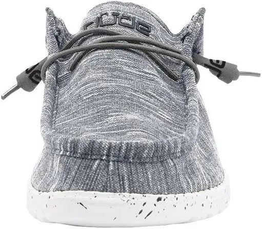 110530703 Hey Dude Unisex-Adult Wally Stretch Men Fleece STONE WHITE Size 10 - Like New