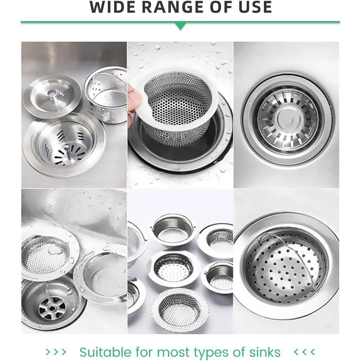 300pcs Disposable Kitchen Sink Strainer Anti Clogging Sewer Mesh Pocket Filter