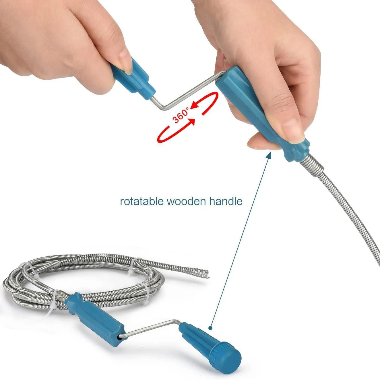 3M Drain Unclogger Multi Functional Pipe Blockage Removal Tool for Plumbing Need