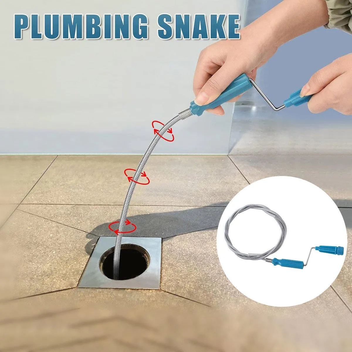 3M Drain Unclogger Multi Functional Pipe Blockage Removal Tool for Plumbing Need