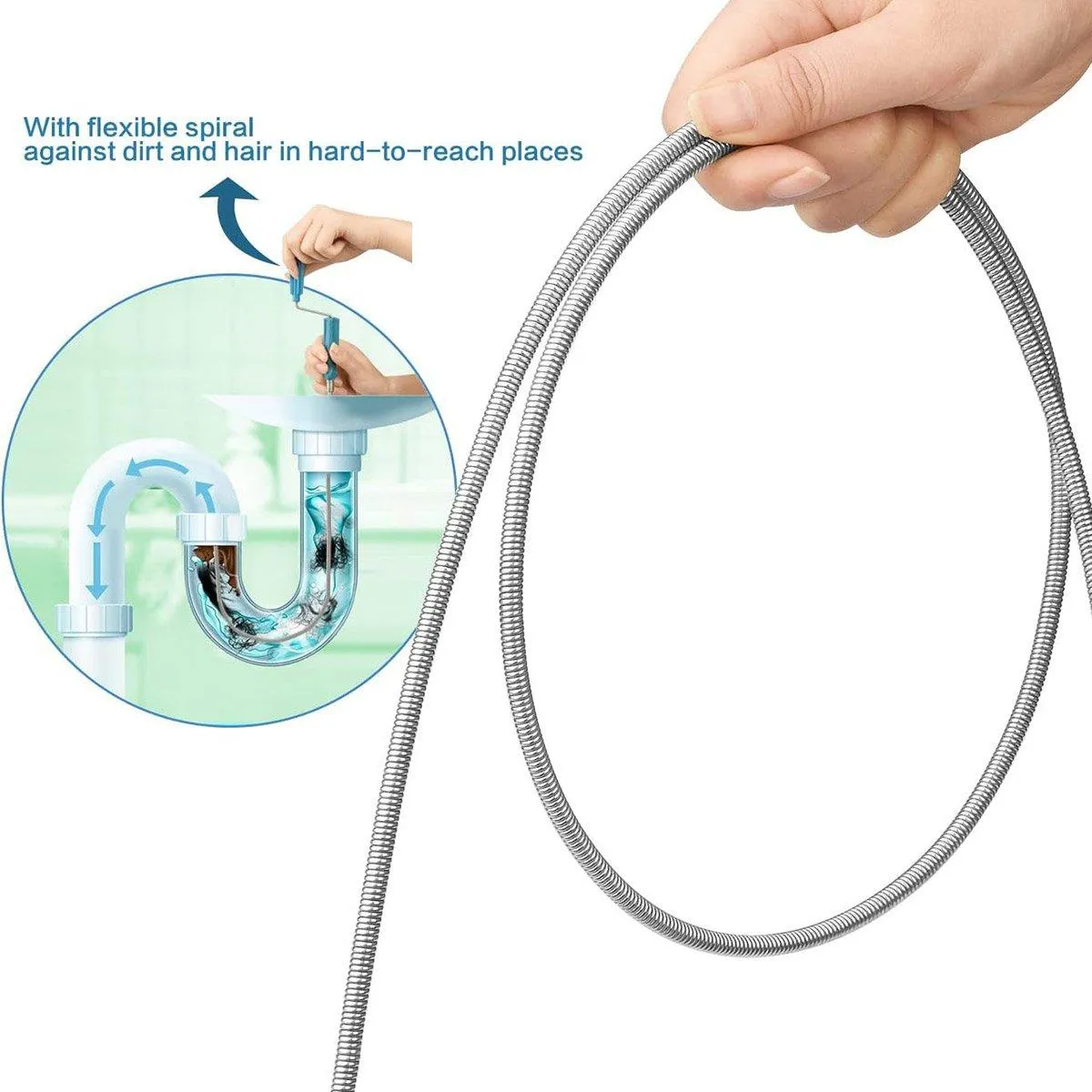 3M Drain Unclogger Multi Functional Pipe Blockage Removal Tool for Plumbing Need
