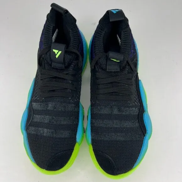 Adidas Boys Black Trae-Tlien Young 2.0 Low Top Size 5.5 Basketball Shoes