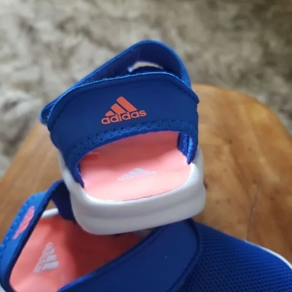 ADIDAS FortaSwim I Toddler Kids Swim Ready Sandals in Blue/Coral