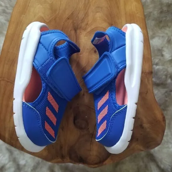 ADIDAS FortaSwim I Toddler Kids Swim Ready Sandals in Blue/Coral