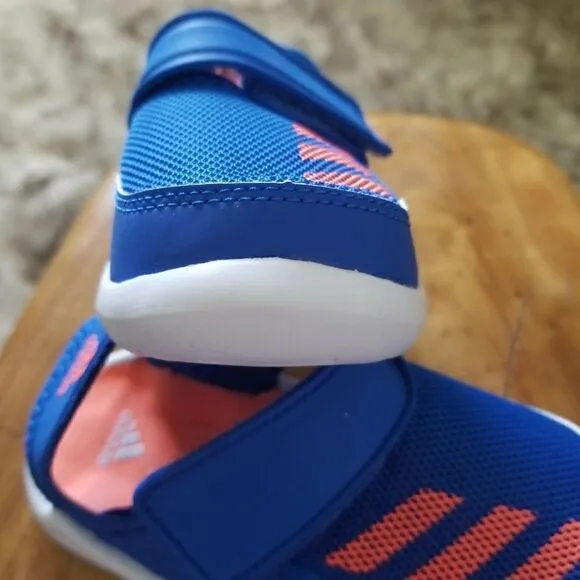 ADIDAS FortaSwim I Toddler Kids Swim Ready Sandals in Blue/Coral