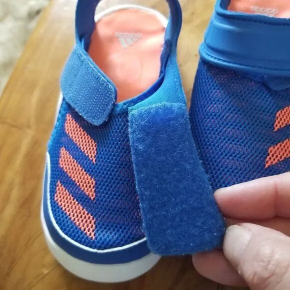 ADIDAS FortaSwim I Toddler Kids Swim Ready Sandals in Blue/Coral