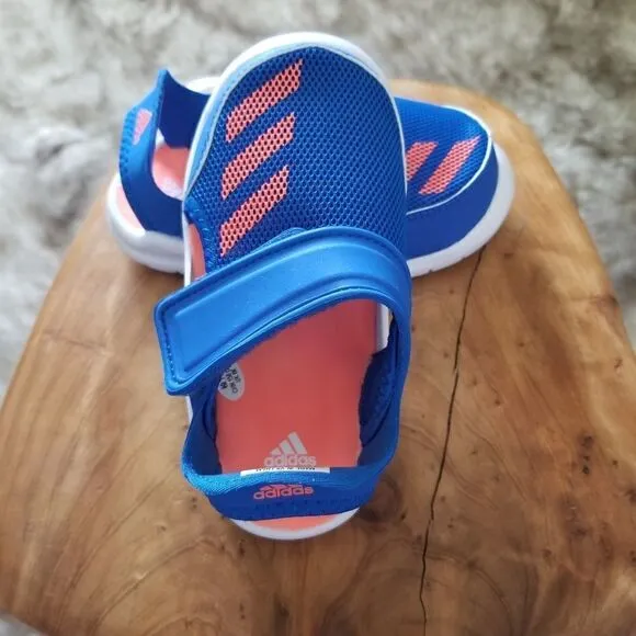 ADIDAS FortaSwim I Toddler Kids Swim Ready Sandals in Blue/Coral