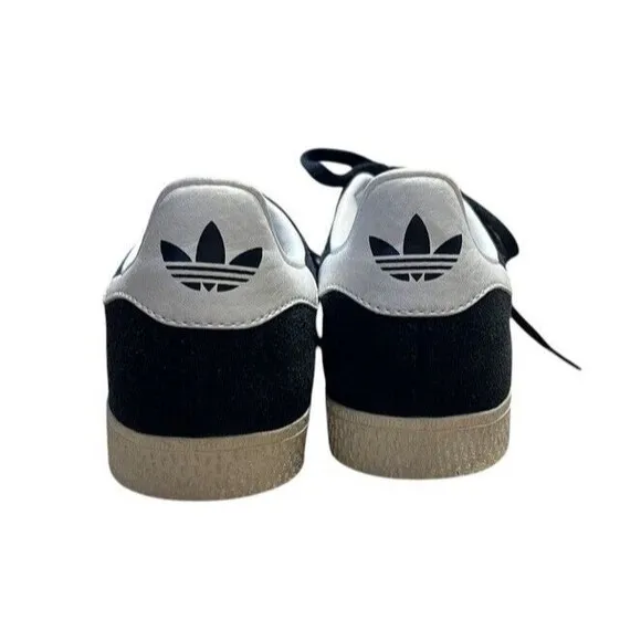 adidas Gazelle Sneakers Black Suede Big Kid Size 3 Tennis Shoes Soccer Unisex