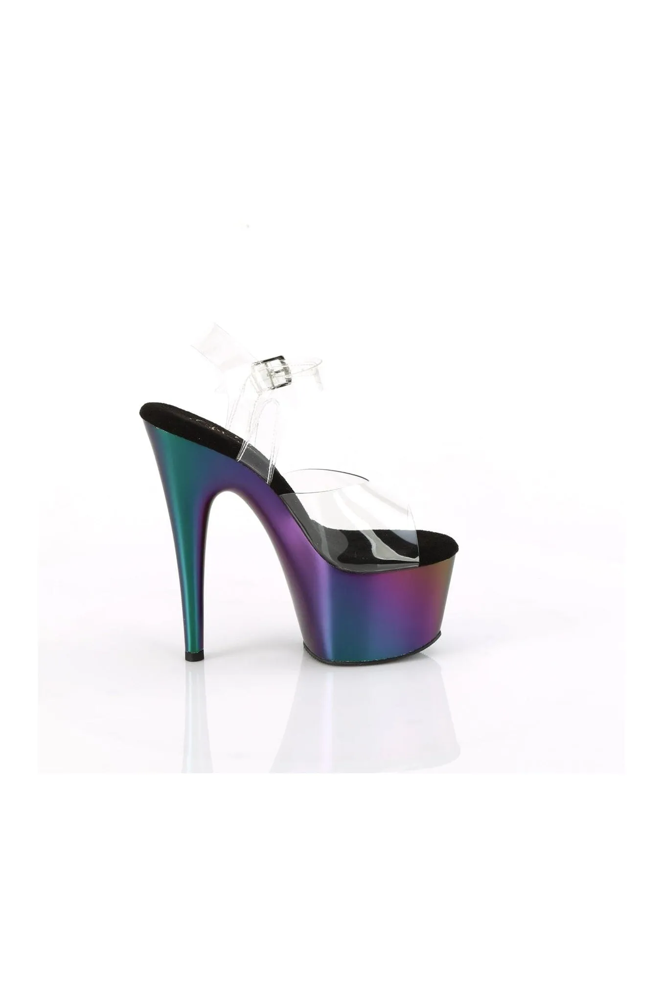 ADORE-708MCH Clear Vinyl Sandal