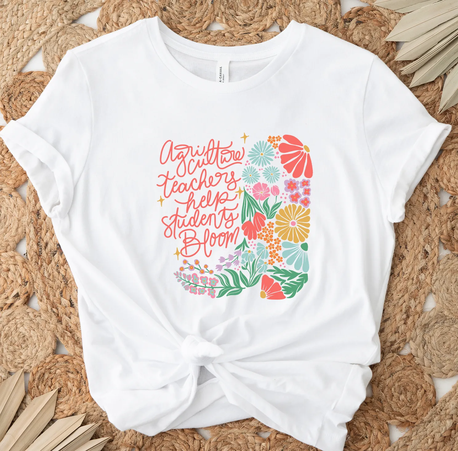 Ag Teachers Help Students Bloom Boot – Bella Canvas T-Shirt