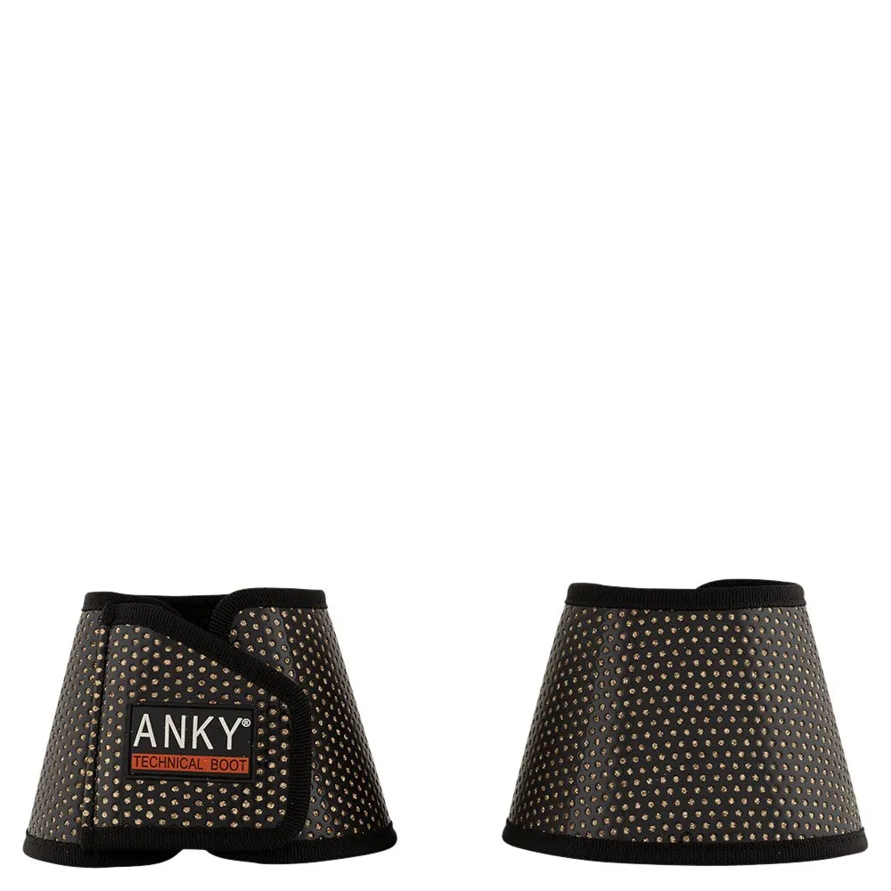 Anky black champagne glitter overreach boots 1 XL left