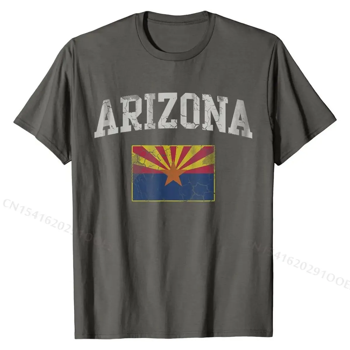 Arizona Flag Retro T-Shirt – Custom Cotton Tee for Men, Women & Kids | Fashionable Gift Tops