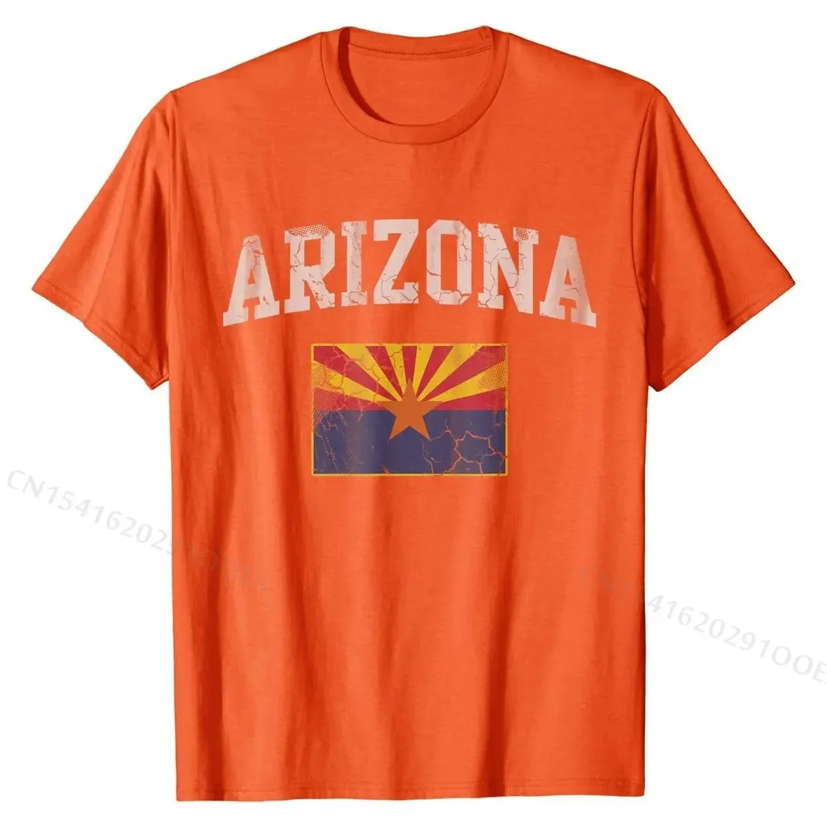 Arizona Flag Retro T-Shirt – Custom Cotton Tee for Men, Women & Kids | Fashionable Gift Tops