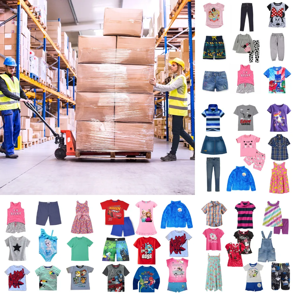 Assorted Kids Spring/ Summer Clothing Samples – "One-Off Designs" Parcel of 100