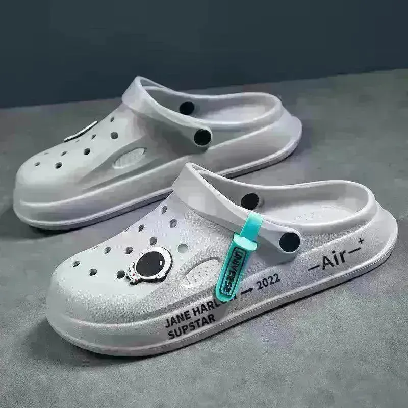 Astronaut Decor Slippers Summer Indoor Home Shoes Outdoor Garden Clogs Shoes