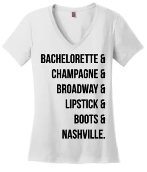 Bachelorette Boots Lipstick Tee or Tank