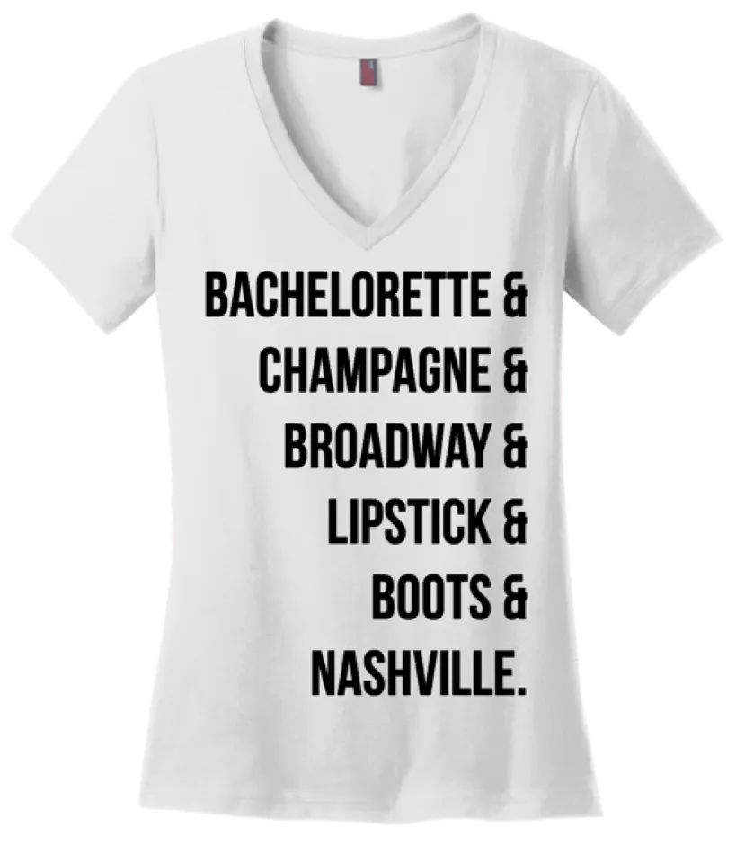 Bachelorette Boots Lipstick Tee or Tank