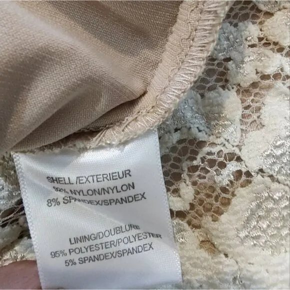 Badgley Mischka Belle lace overlay shift dress cocktail 2