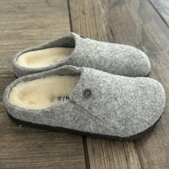 Birkenstock Zermatt Kids Shearling Wool Felt clogs size 12c