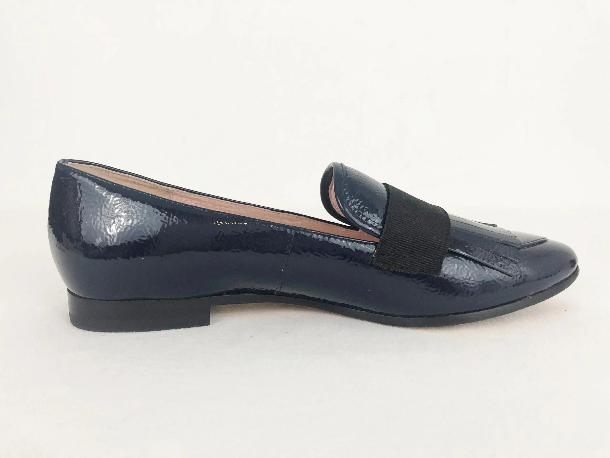 Blue Patent Leather Loafer Size 6