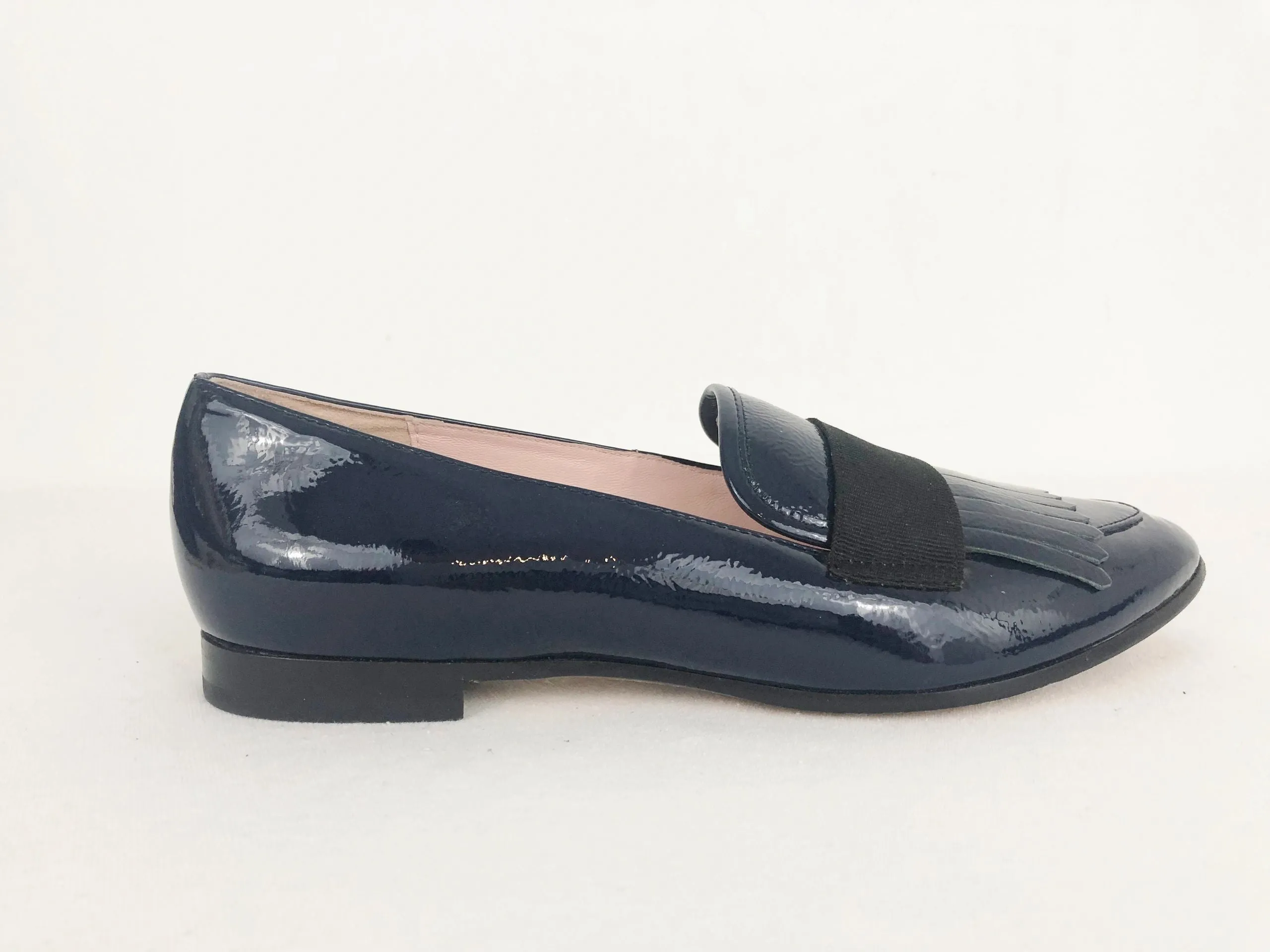 Blue Patent Leather Loafer Size 6