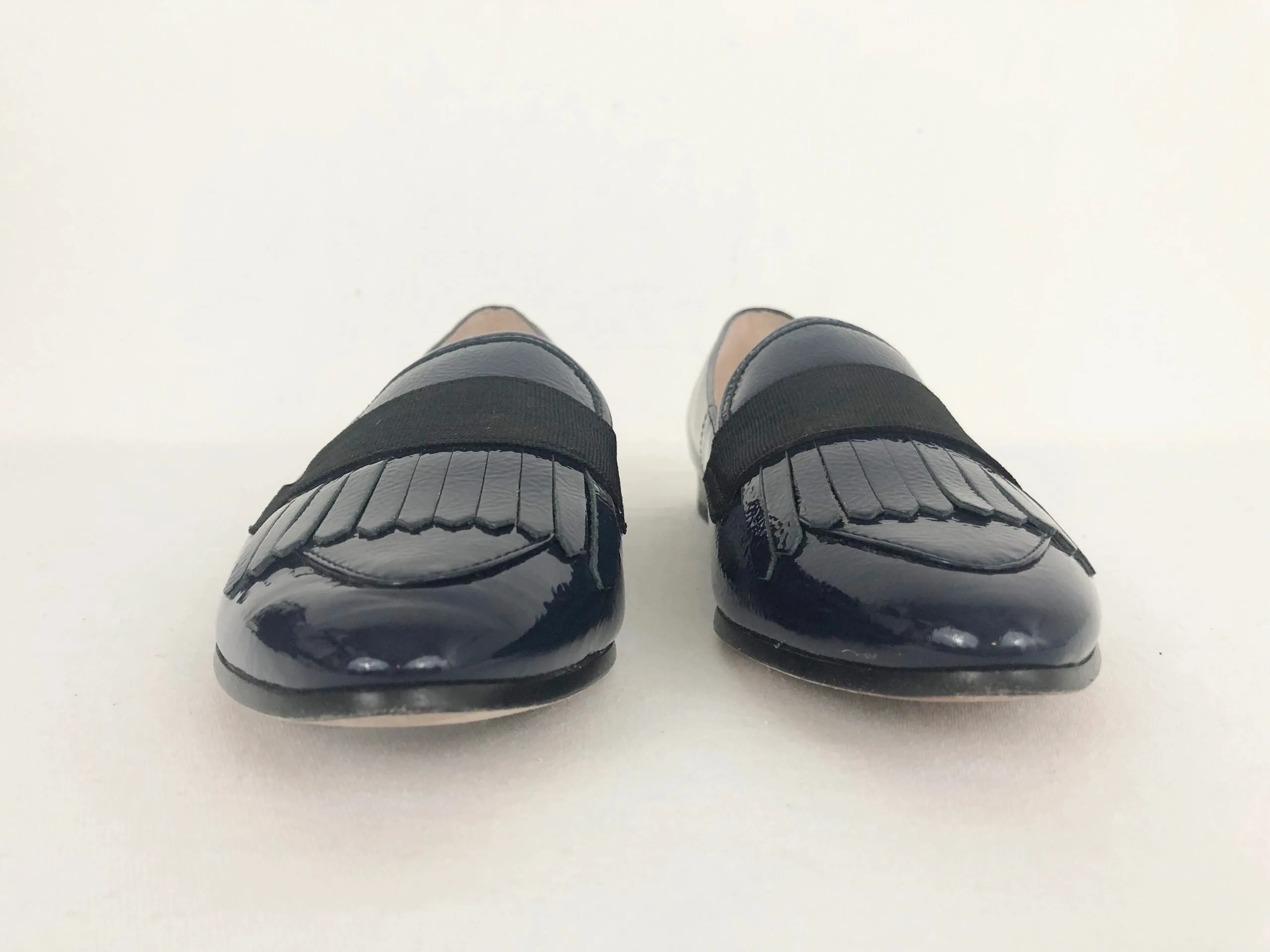 Blue Patent Leather Loafer Size 6