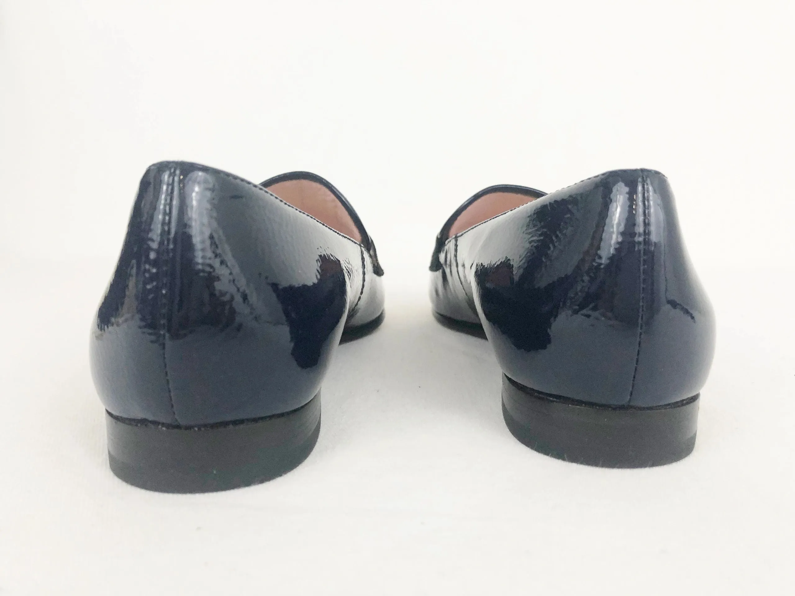 Blue Patent Leather Loafer Size 6
