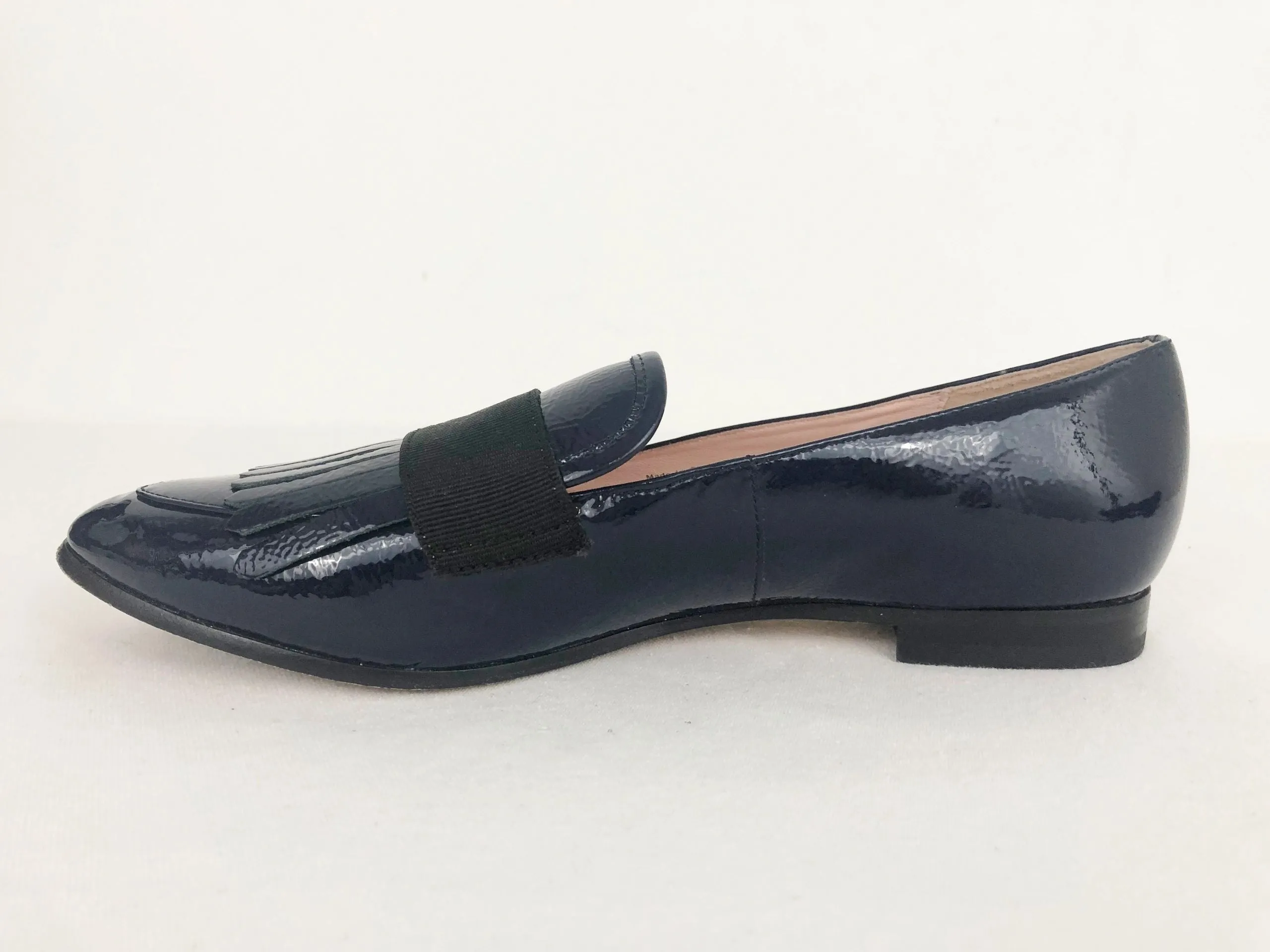 Blue Patent Leather Loafer Size 6