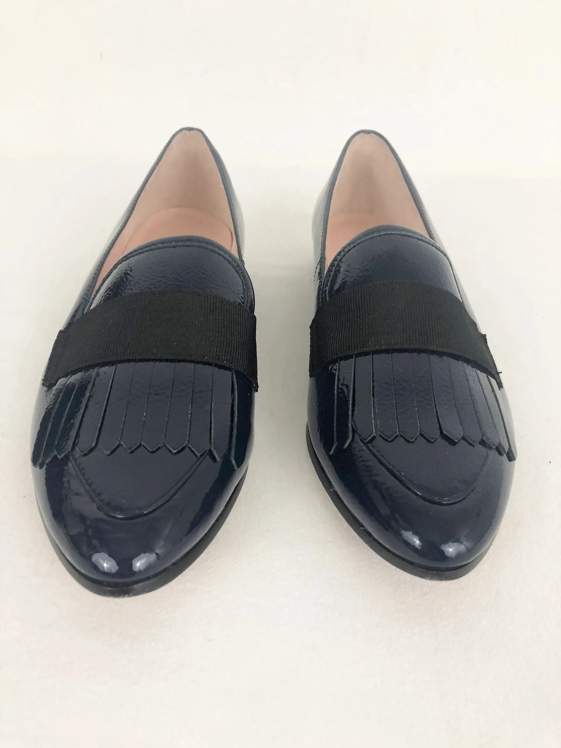Blue Patent Leather Loafer Size 6