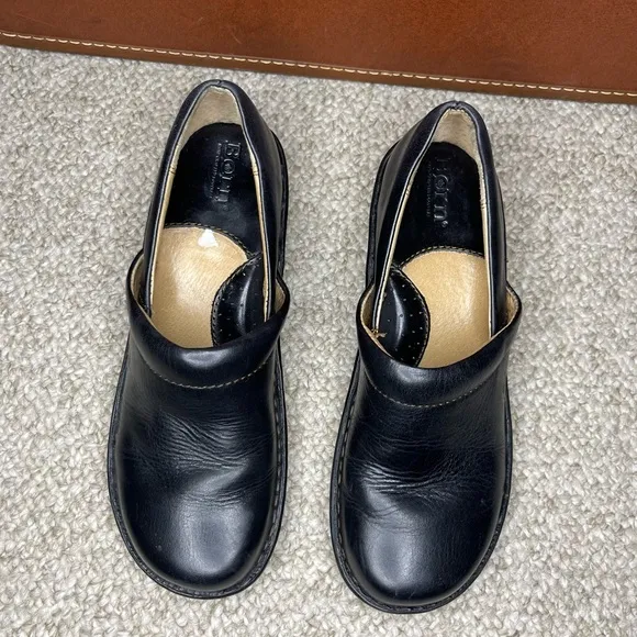 Born leather clogs