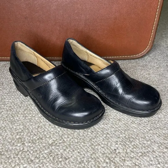 Born leather clogs