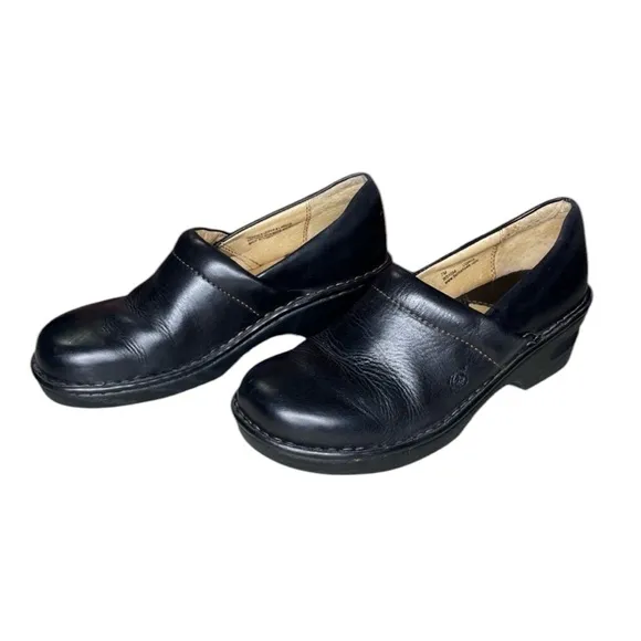 Born leather clogs