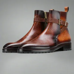 Brown Leather Kardzhali Jodhpur Boots - Boots