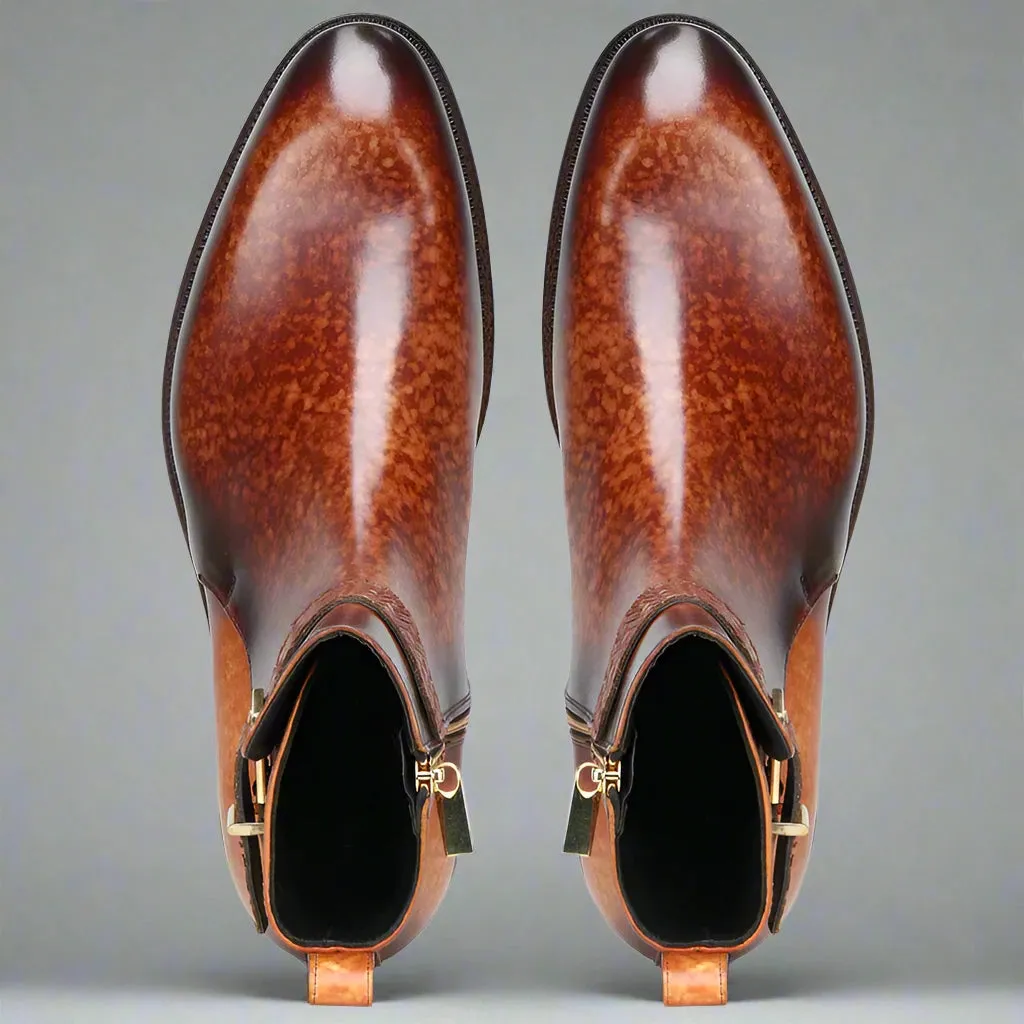 Brown Leather Kardzhali Jodhpur Boots - Boots