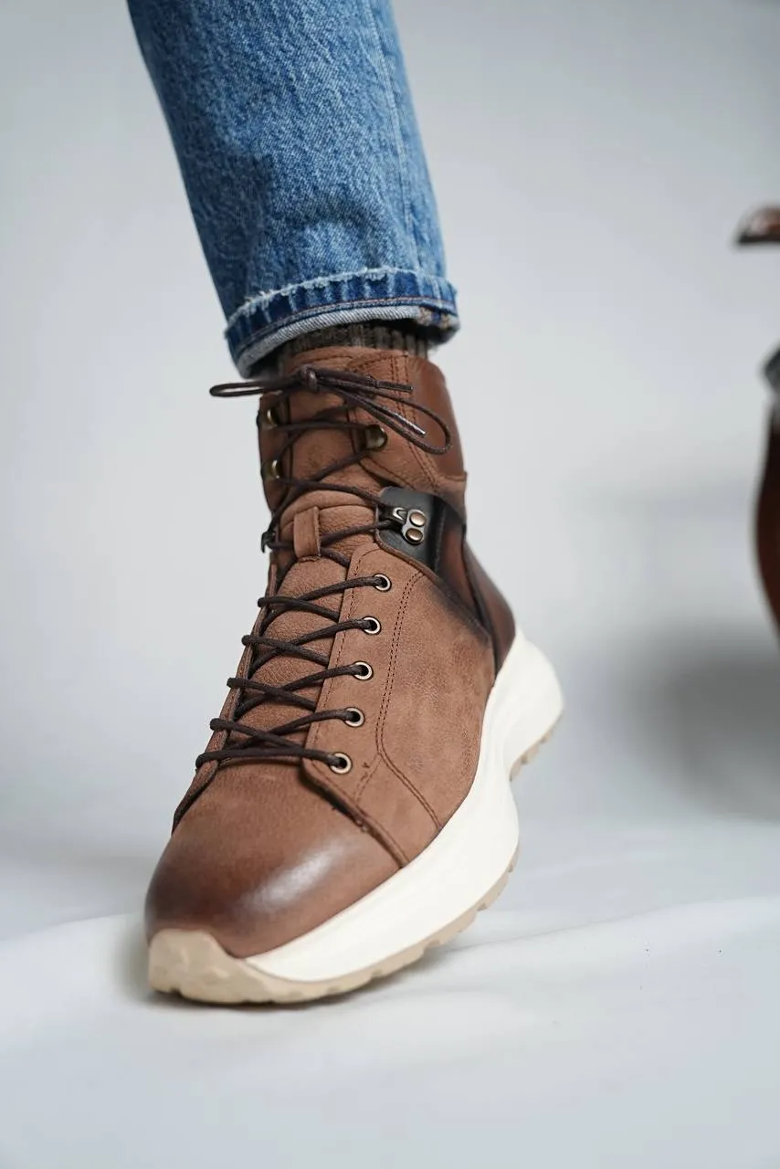 Brown Nubuck Boots