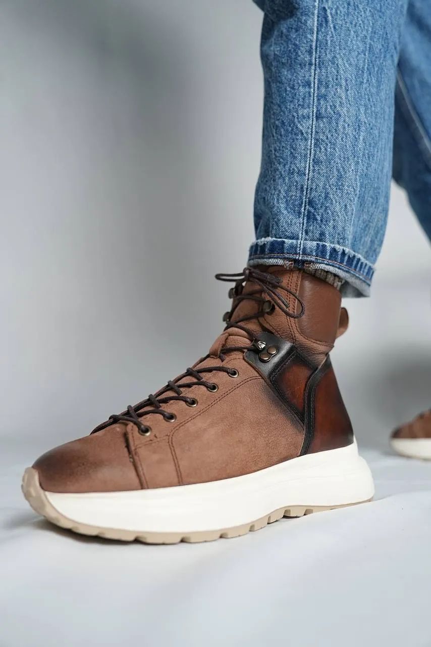 Brown Nubuck Boots