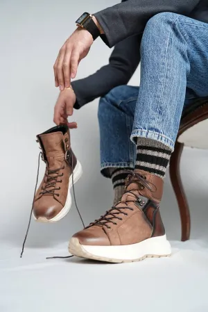 Brown Nubuck Boots