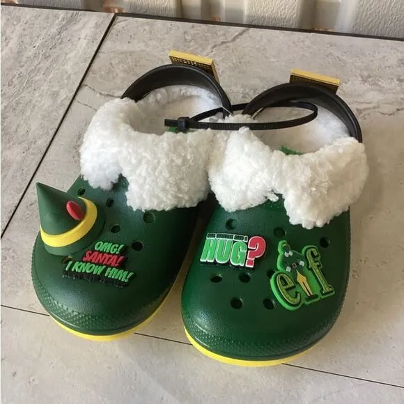 Buddy The Elf × Crocs Lined Clogs Kid's Size 11 new casual