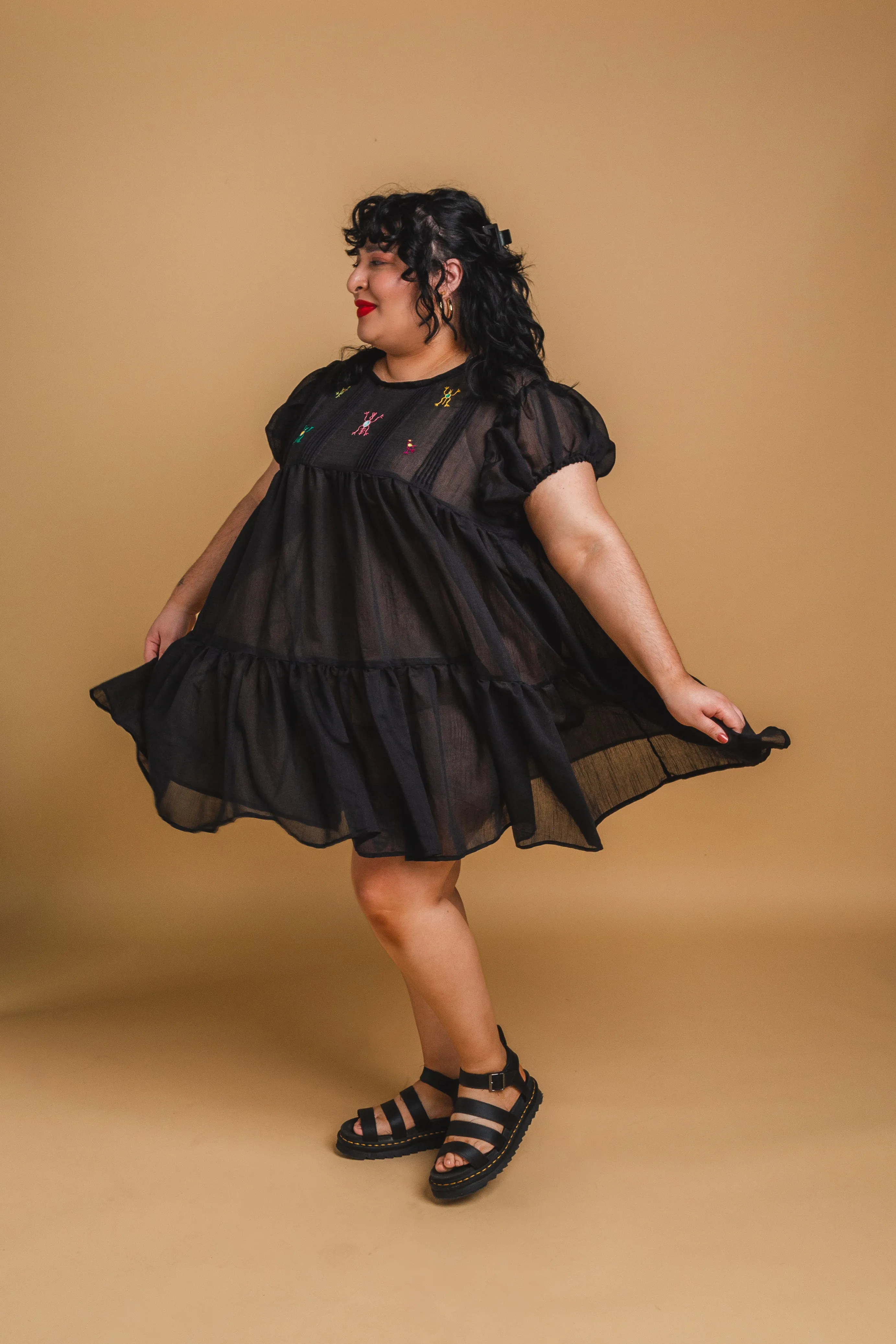 Cadena Mini Dress - Black