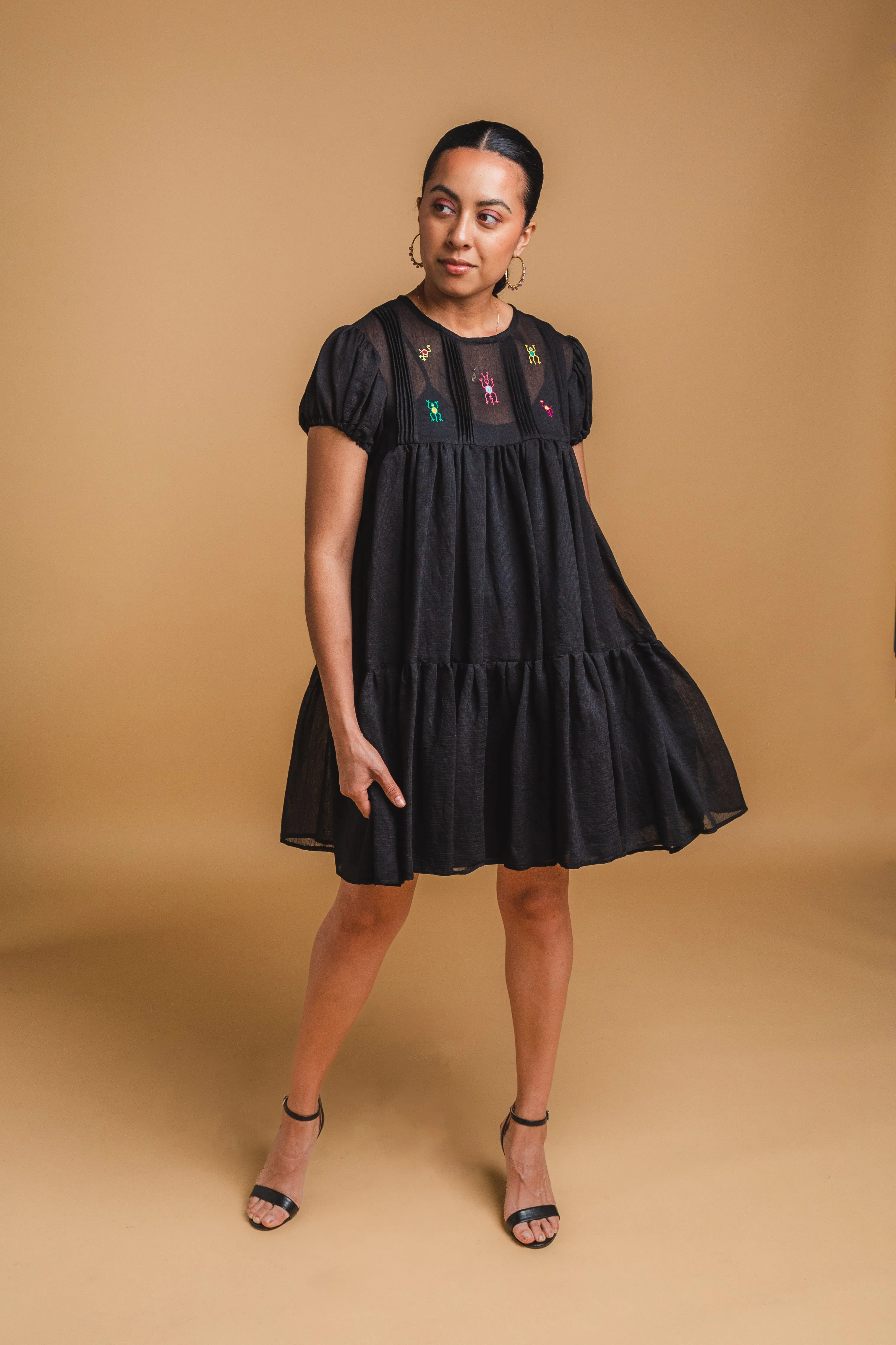 Cadena Mini Dress - Black