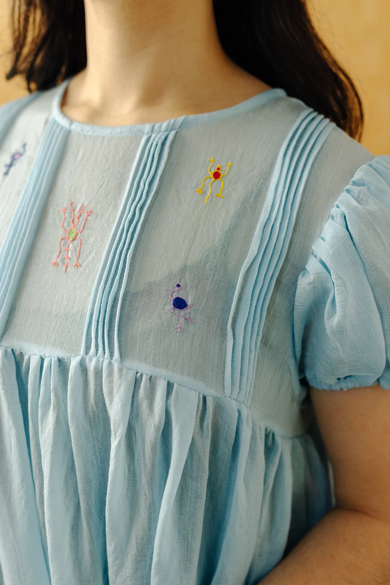 Cadena Mini Dress - Blue