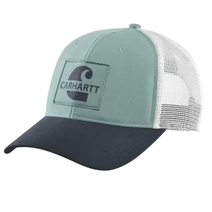 Carhartt Canvas Mesh-back Core Graphic Cap - Blue surf 105692