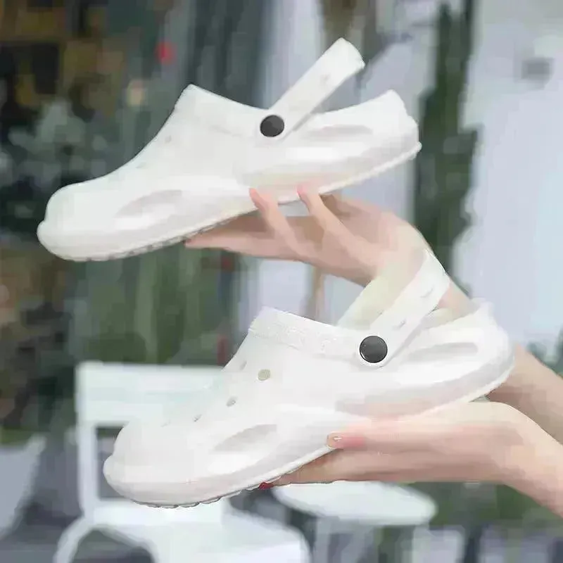 Casual Beach Baotou Sandals Non-slip Garden Clogs Shoes for Summer 2025
