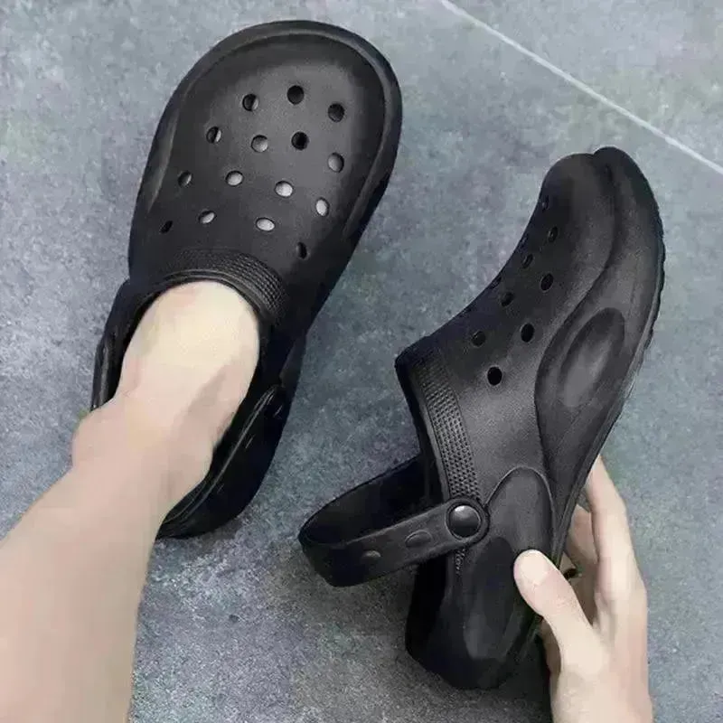 Casual Beach Baotou Sandals Non-slip Garden Clogs Shoes for Summer 2025