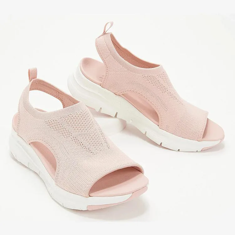 Casual Flying Woven Hollow Fish Mouth Beach Women's Sports Sandals