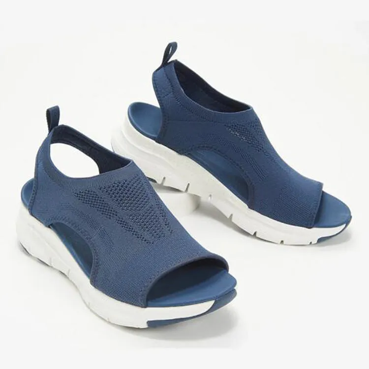 Casual Flying Woven Hollow Fish Mouth Beach Women's Sports Sandals