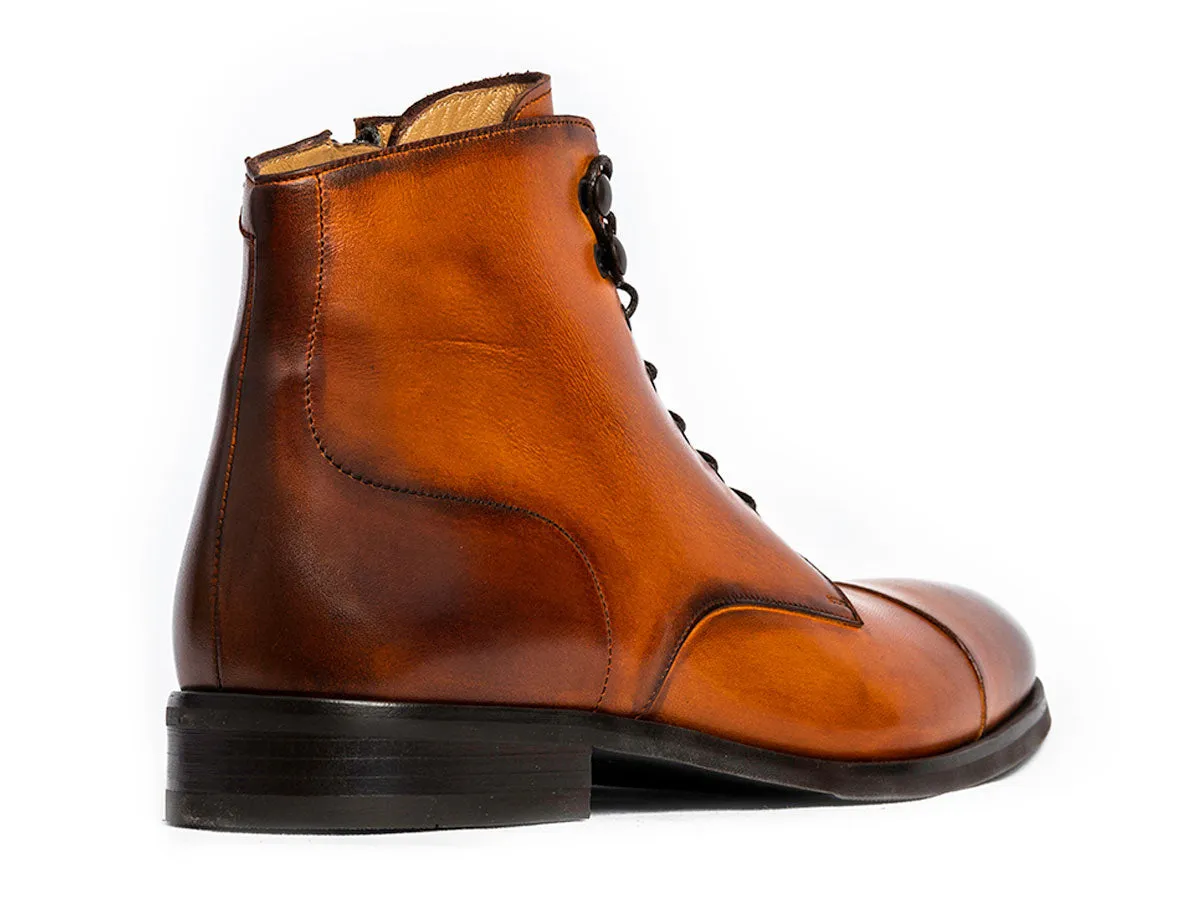 Cedric Captoe Laceboot Arancio Tony