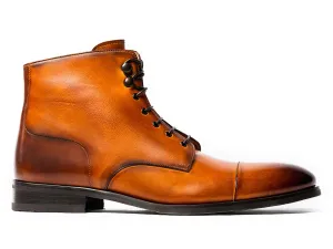 Cedric Captoe Laceboot Arancio Tony