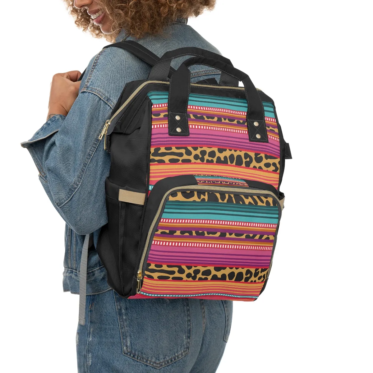 Cheetah Serape Top Hand All-Around Bag