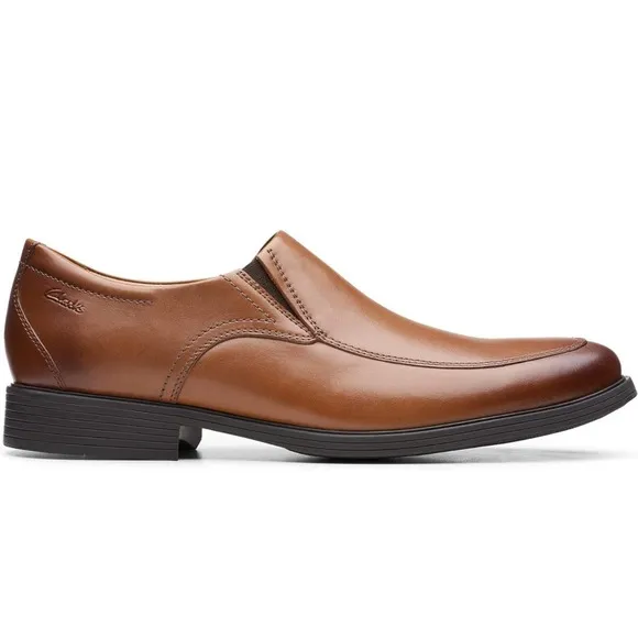Clarks Men's Whiddon Step Leather Slip-On Loafer, Size 8 Mens Shoes